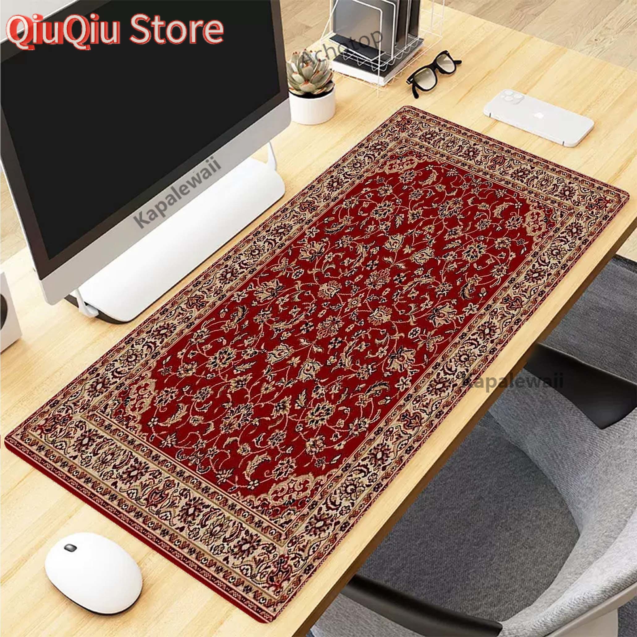 Retro Gaming Realm - Persian Carpet Mysterious Retro Mouse Pad