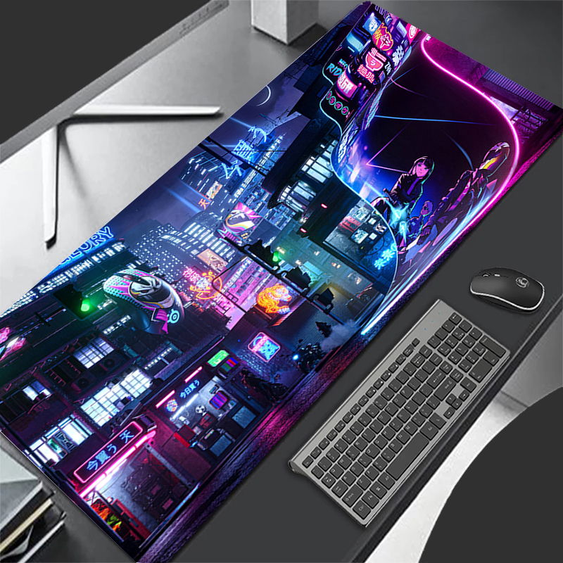 Retro Gaming Realm - Purple Retro Neon City HD Custom