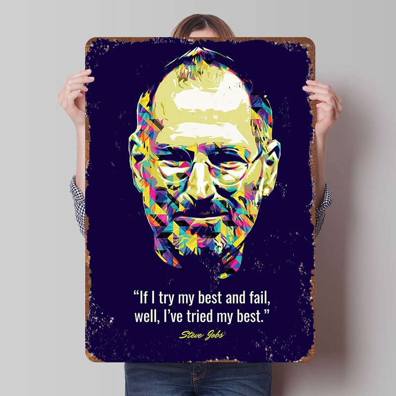 Retro Gaming Quotes - Steve Jobs Quotes Tinplate Poster Custom