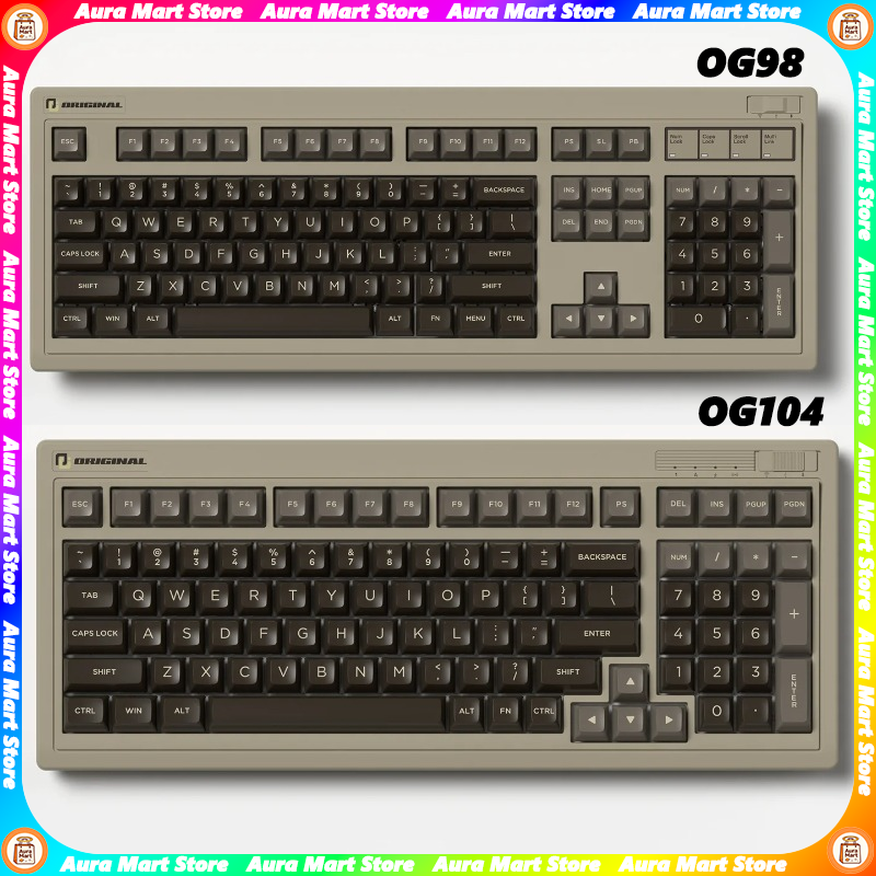 Retro Gaming Realm - FL·ESPORTS OG104/OG98 Wireless Tri-mode Retro Mechanical