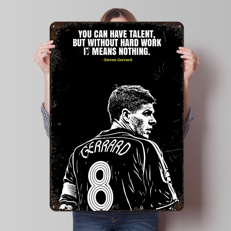 Steven Gerrard Quote Metal Pos – обзор и цена Retro Gaming Quotes