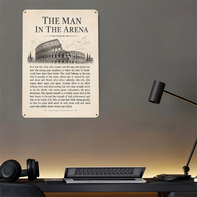 The Man in the Arena Quote Pos – обзор и цена Retro Gaming Quotes