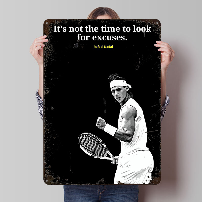 Rafael Nadal Quotes Metal Post – обзор и цена Retro Gaming Quotes
