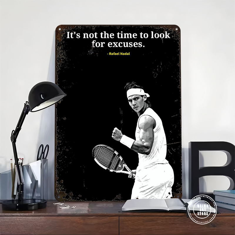 Rafael Nadal Quotes Metal Post – обзор и цена Retro Gaming Quotes