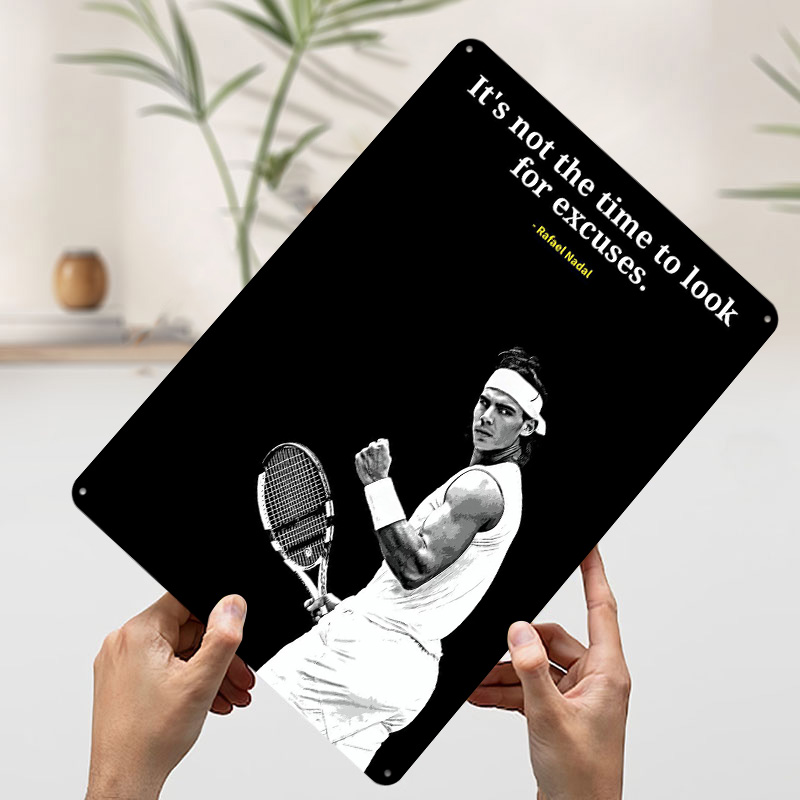 Rafael Nadal Quotes Metal Post – обзор и цена Retro Gaming Quotes