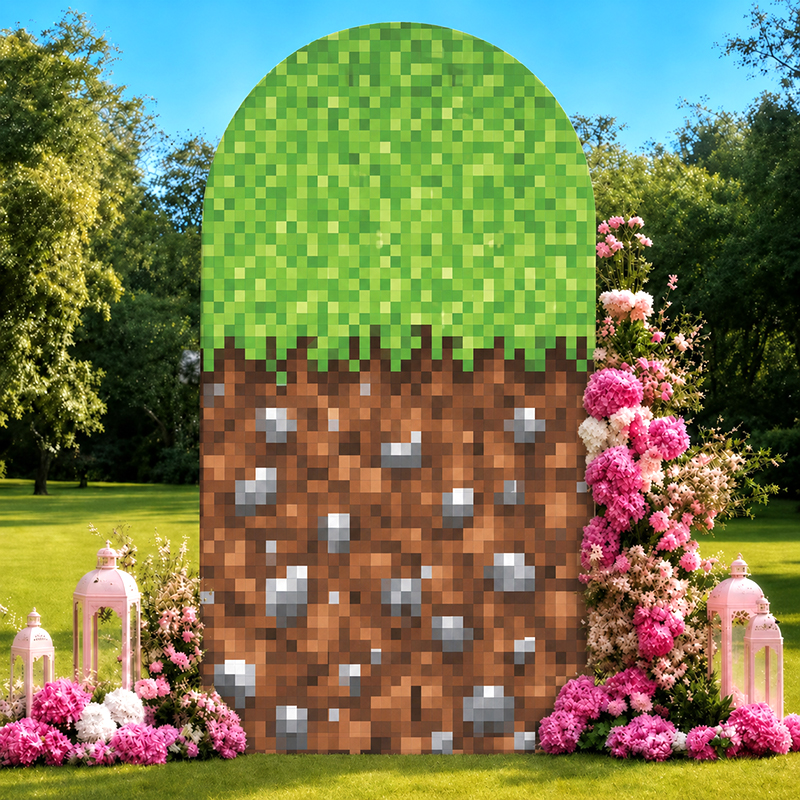 Retro Pixel World Arch Backdro – обзор и цена Retro Gaming Events