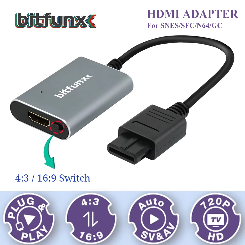 Bitfunx 720P Svideo / AV To HD – обзор и цена Retro Gaming Pro