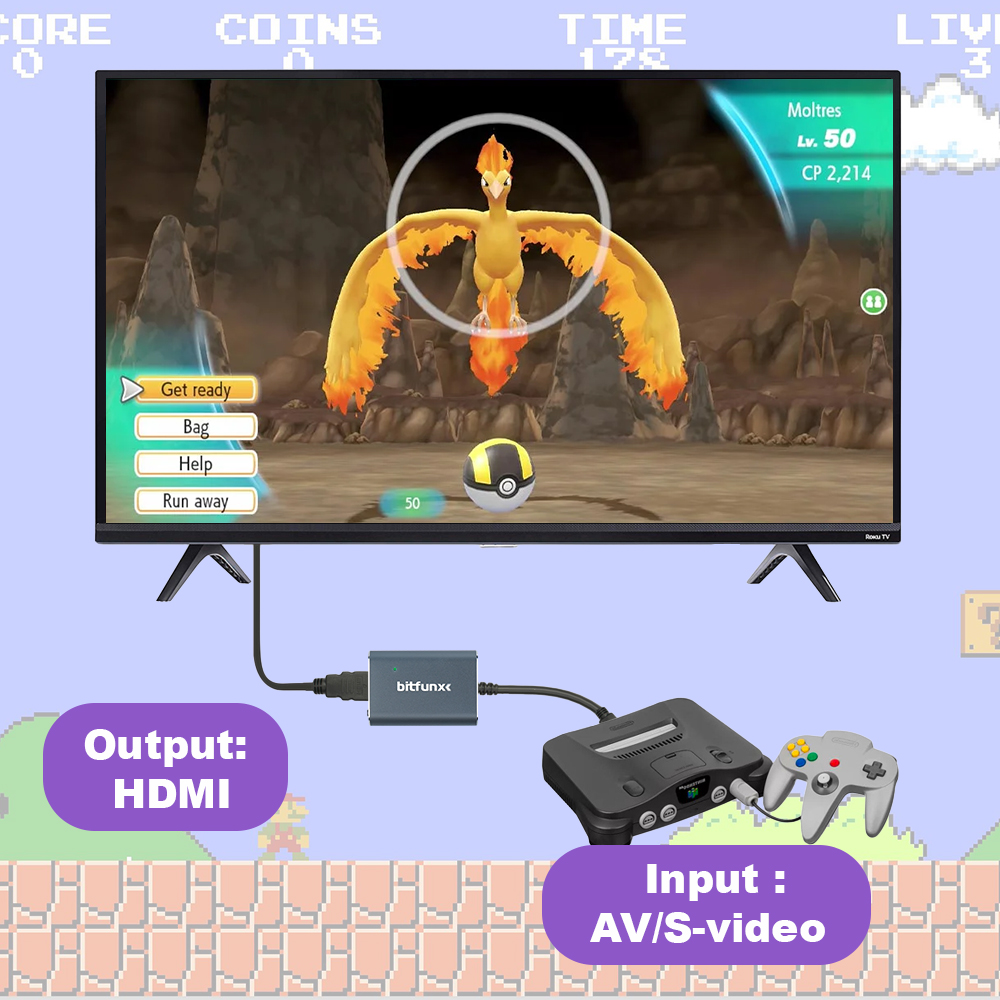 Bitfunx 720P Svideo / AV To HD – обзор и цена Retro Gaming Pro