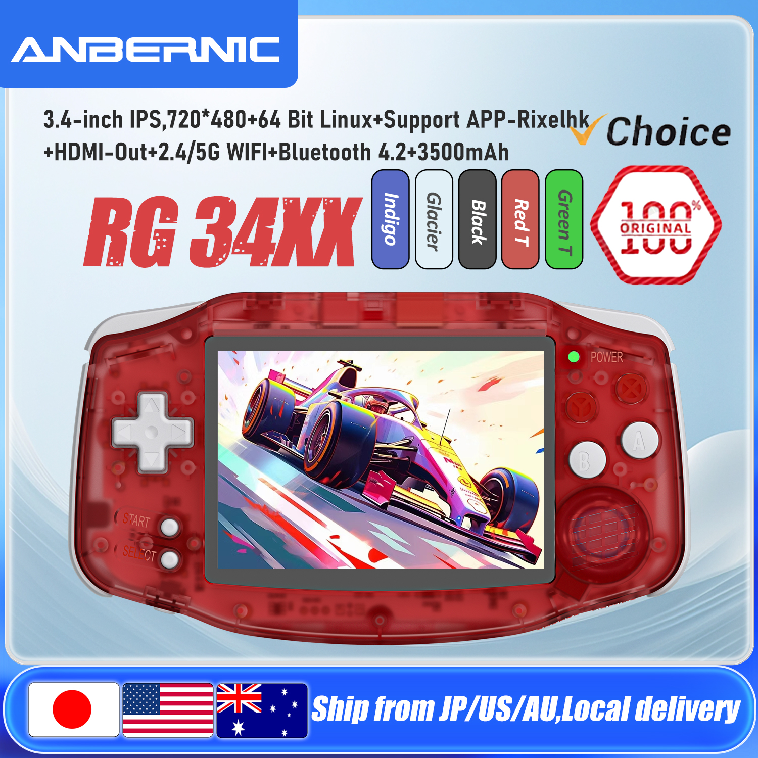 ANBERNIC RG34XX Handheld Game  – обзор и цена Retro Gaming Realm