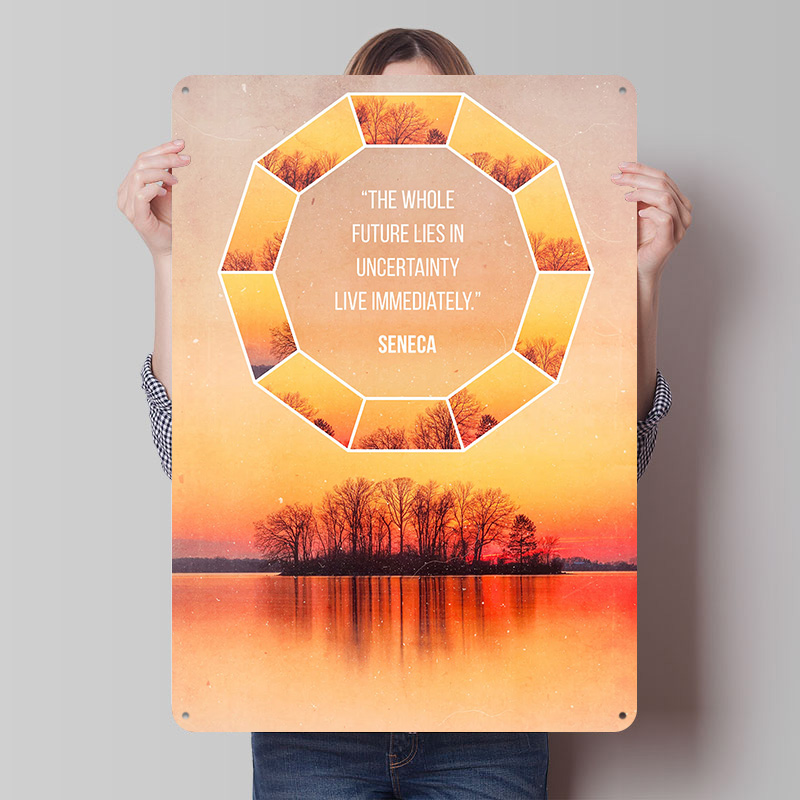 Seneca Quote 4 Printed Poster  – обзор и цена Retro Gaming Quotes
