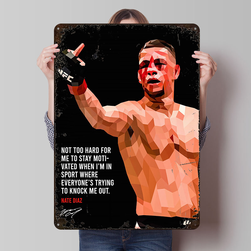Nate Diaz Quotes Metal Sign Bo – обзор и цена Retro Gaming Quotes