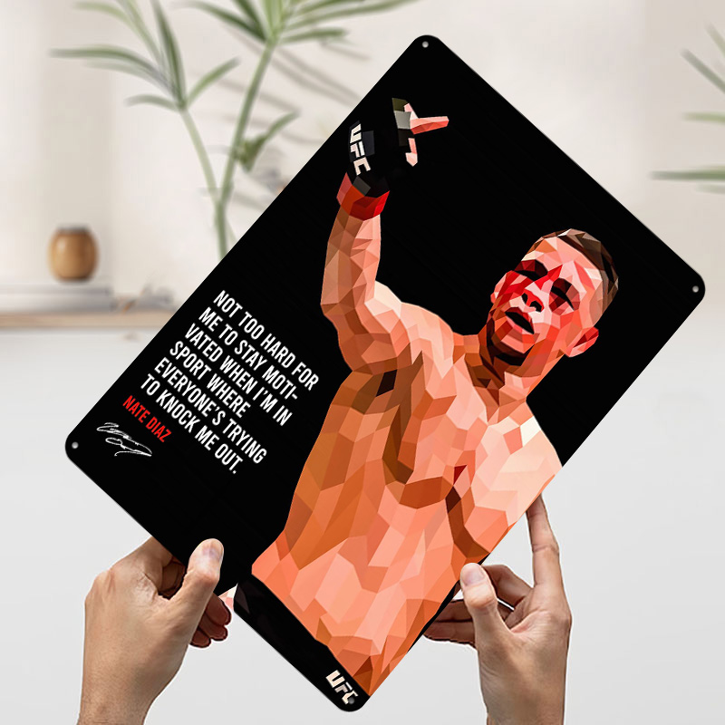 Nate Diaz Quotes Metal Sign Bo – обзор и цена Retro Gaming Quotes
