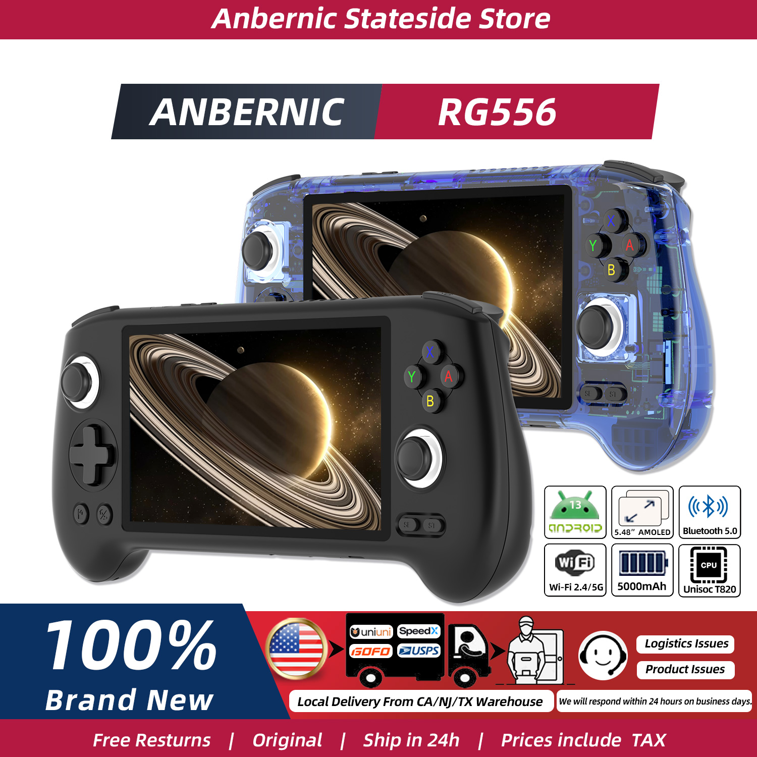 ANBERNIC RG556 Retro Handheld  – обзор и цена Retro Gaming Android