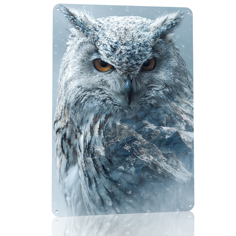 Snowy Owl With Mountain Landsc – обзор и цена Retro Gaming Overlay