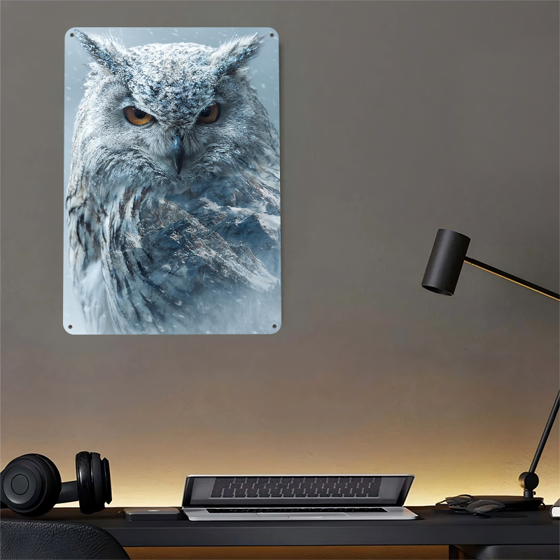 Snowy Owl With Mountain Landsc – обзор и цена Retro Gaming Overlay