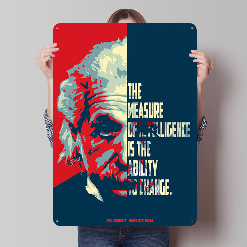 Albert Einstein Quotes Tinplat – обзор и цена Retro Gaming Quotes