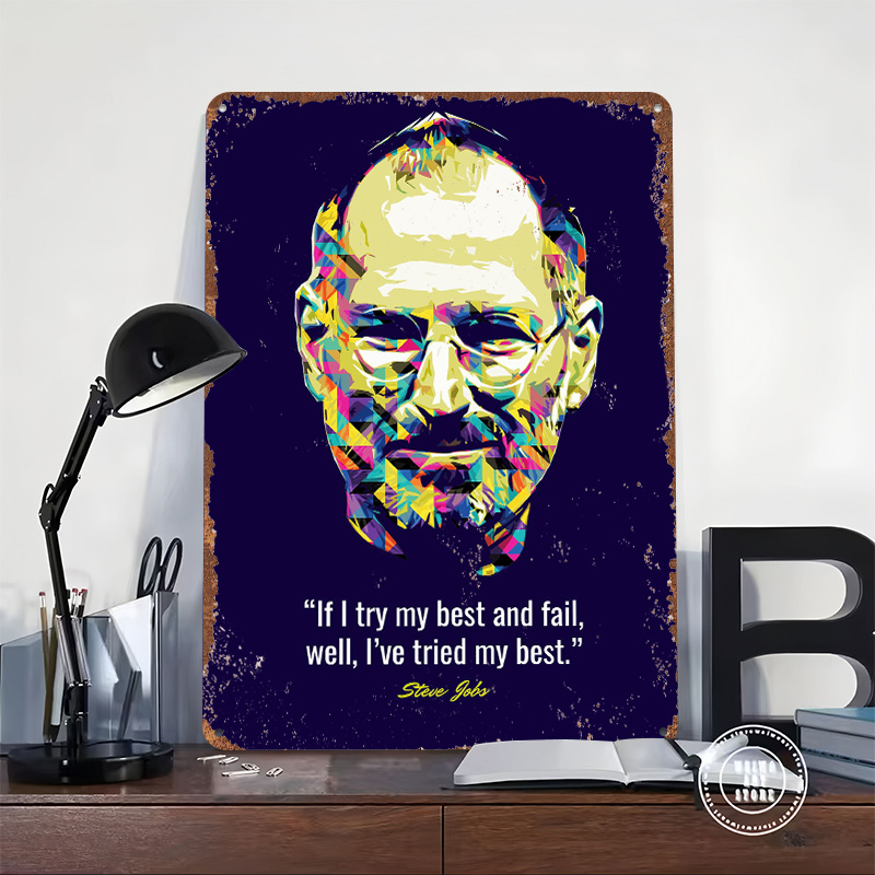 Steve Jobs Quotes Tinplate Pos – обзор и цена Retro Gaming Quotes