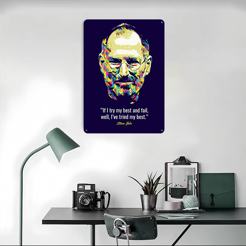Steve Jobs Quotes Tinplate Pos – обзор и цена Retro Gaming Quotes