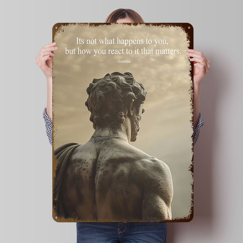 Seneca Stoic Quote Tinplate Po – обзор и цена Retro Gaming Quotes