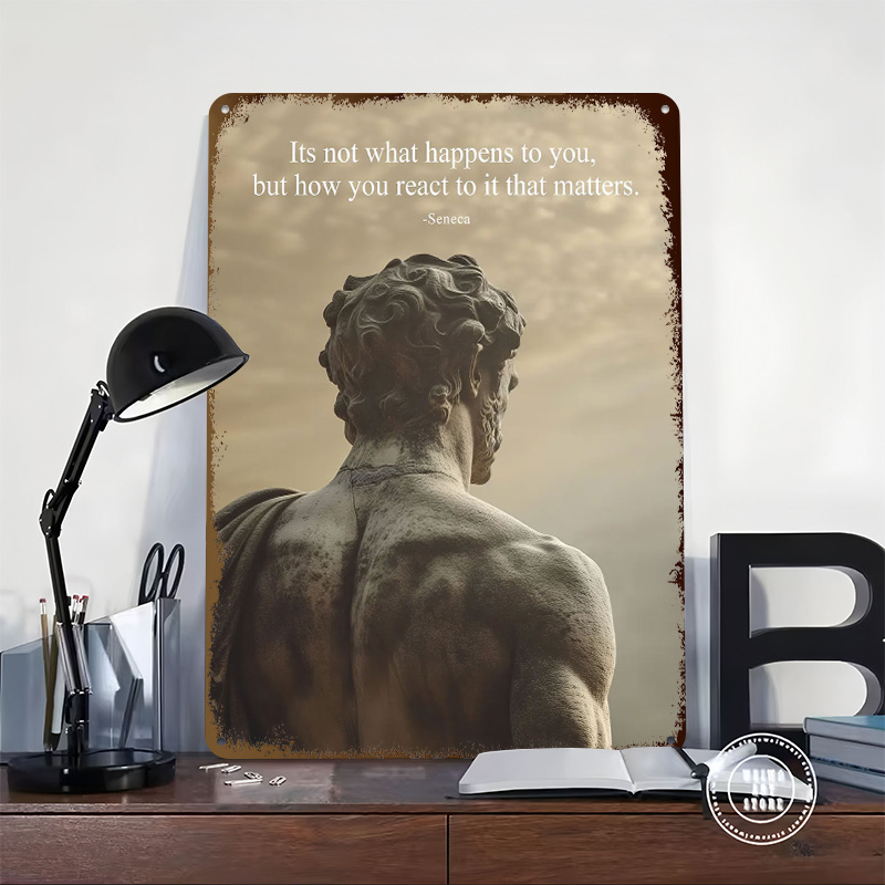 Seneca Stoic Quote Tinplate Po – обзор и цена Retro Gaming Quotes
