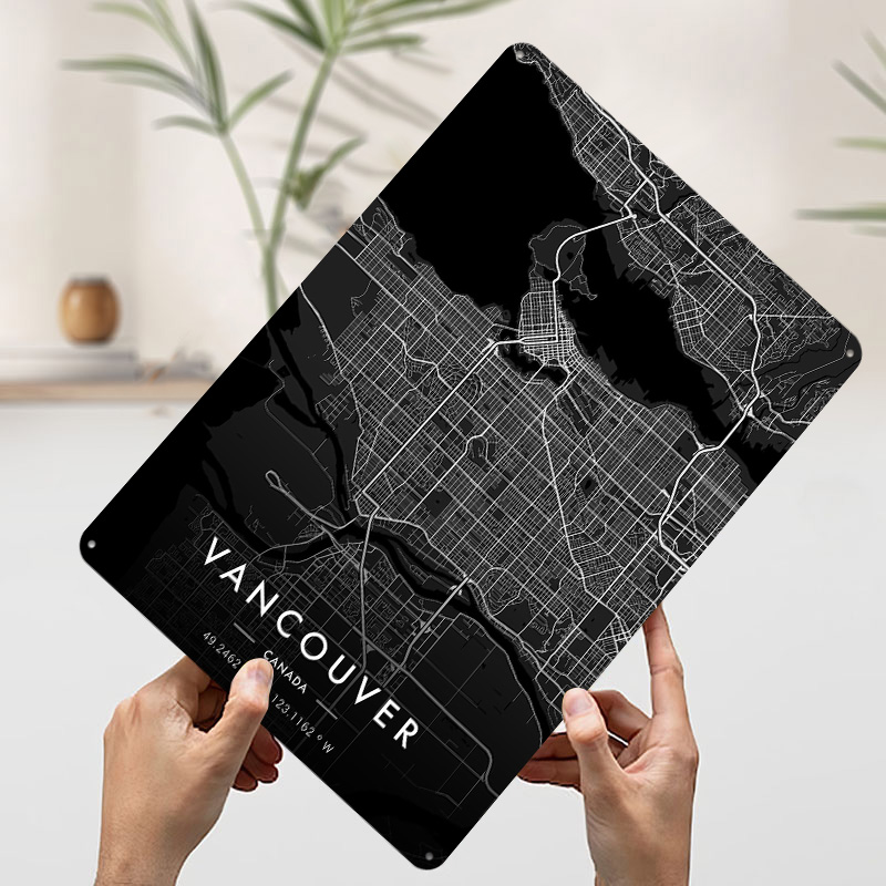 Vancouver City Map Dark Tinpla – обзор и цена Retro Gaming Vancouver