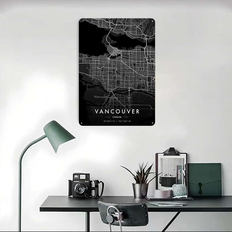 Vancouver City Map Dark Tinpla – обзор и цена Retro Gaming Vancouver