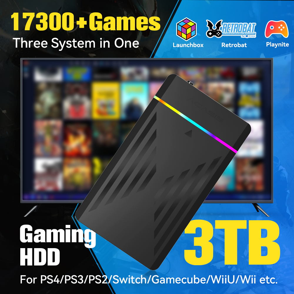 3TB Portable Gaming HDD Launch – обзор и цена Retro Gaming Usb
