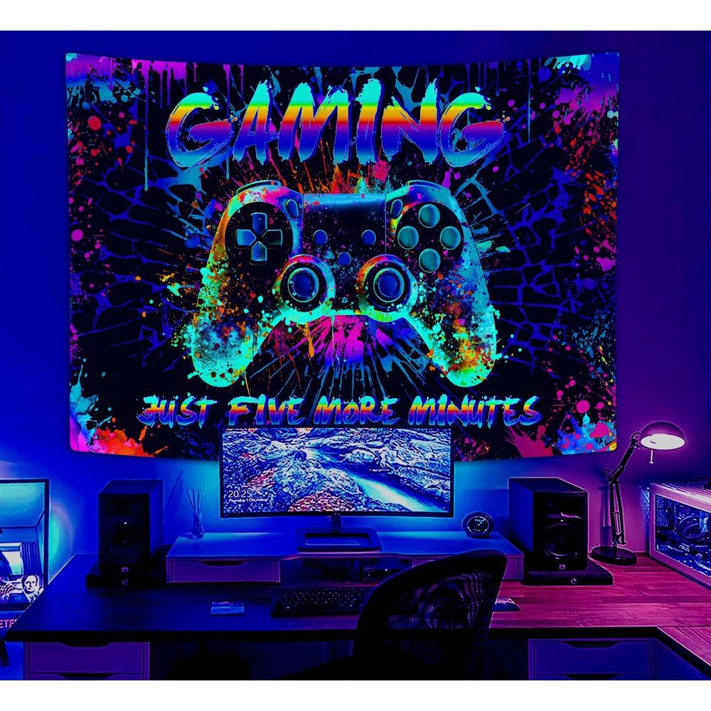 Cool Gaming Graffiti Tapestry  – обзор и цена Retro Gaming Video