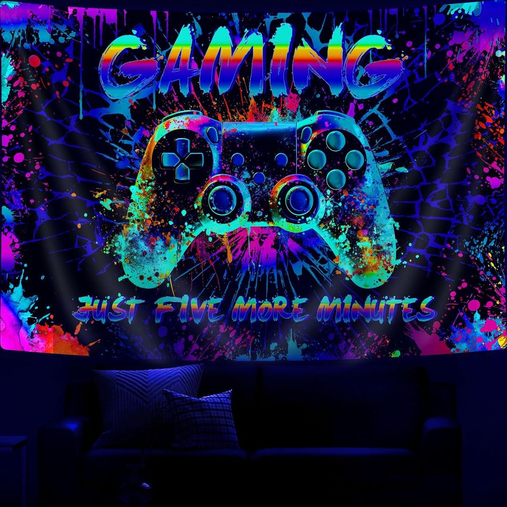 Cool Gaming Graffiti Tapestry  – обзор и цена Retro Gaming Video